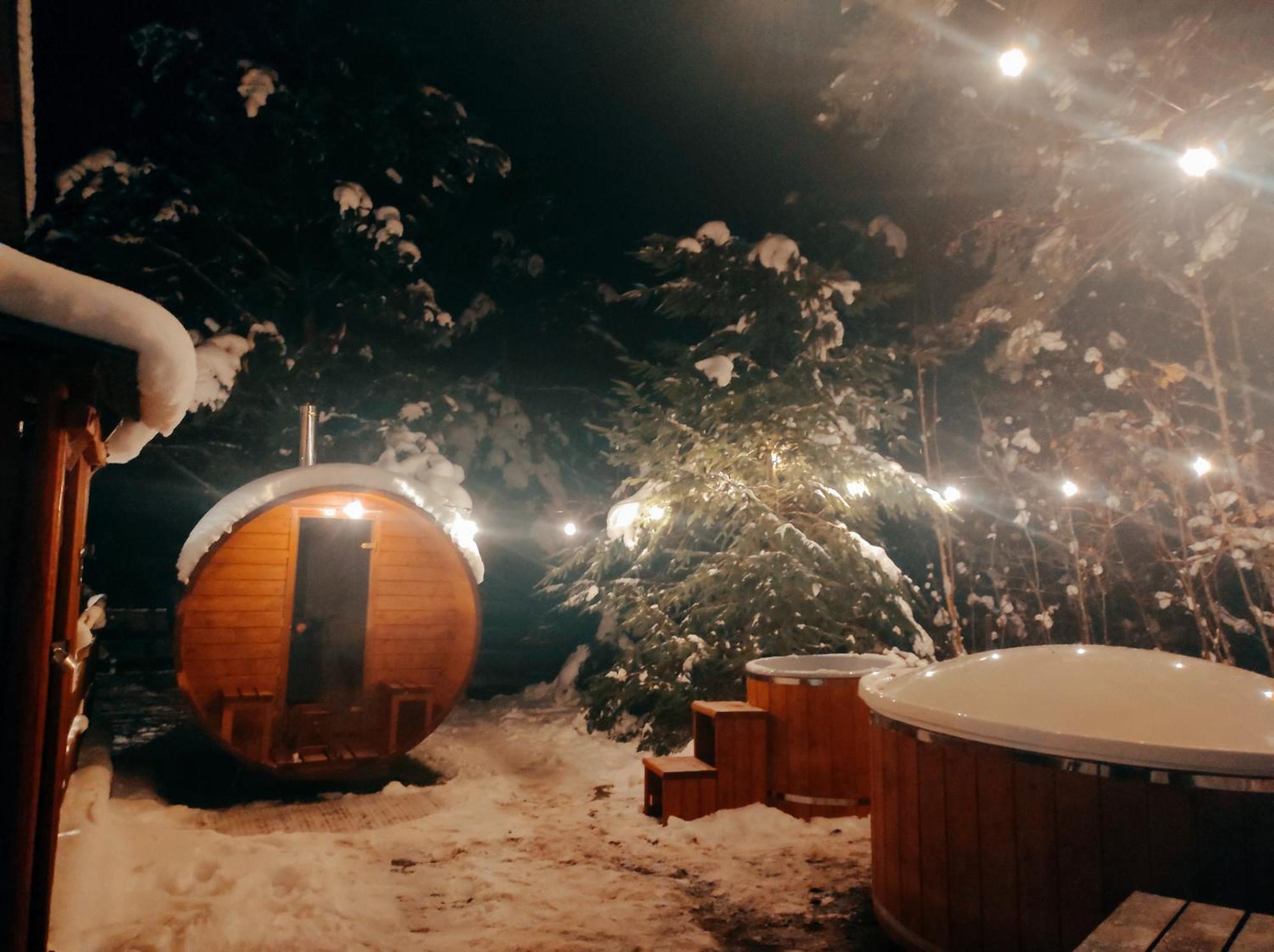 Wypoczynkowy Caloroczny U Agi Z Balia Z Jacuzzi I Sauna Feriehus *