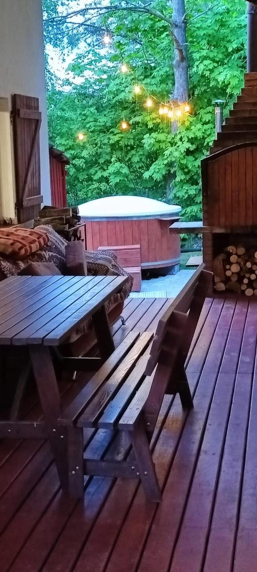 Wypoczynkowy Caloroczny U Agi Z Balia Z Jacuzzi I Sauna Feriehus Przezmark